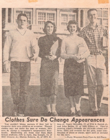 School Clothes
(Judy Thompson archives)
